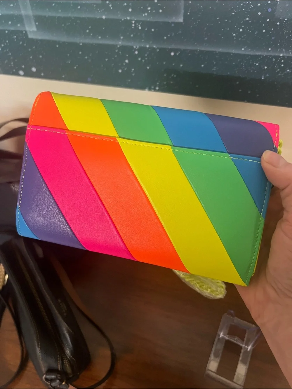Kurt Geiger Rainbow Leather Crossbody Bag - Multicolor - Picture 4 of 6